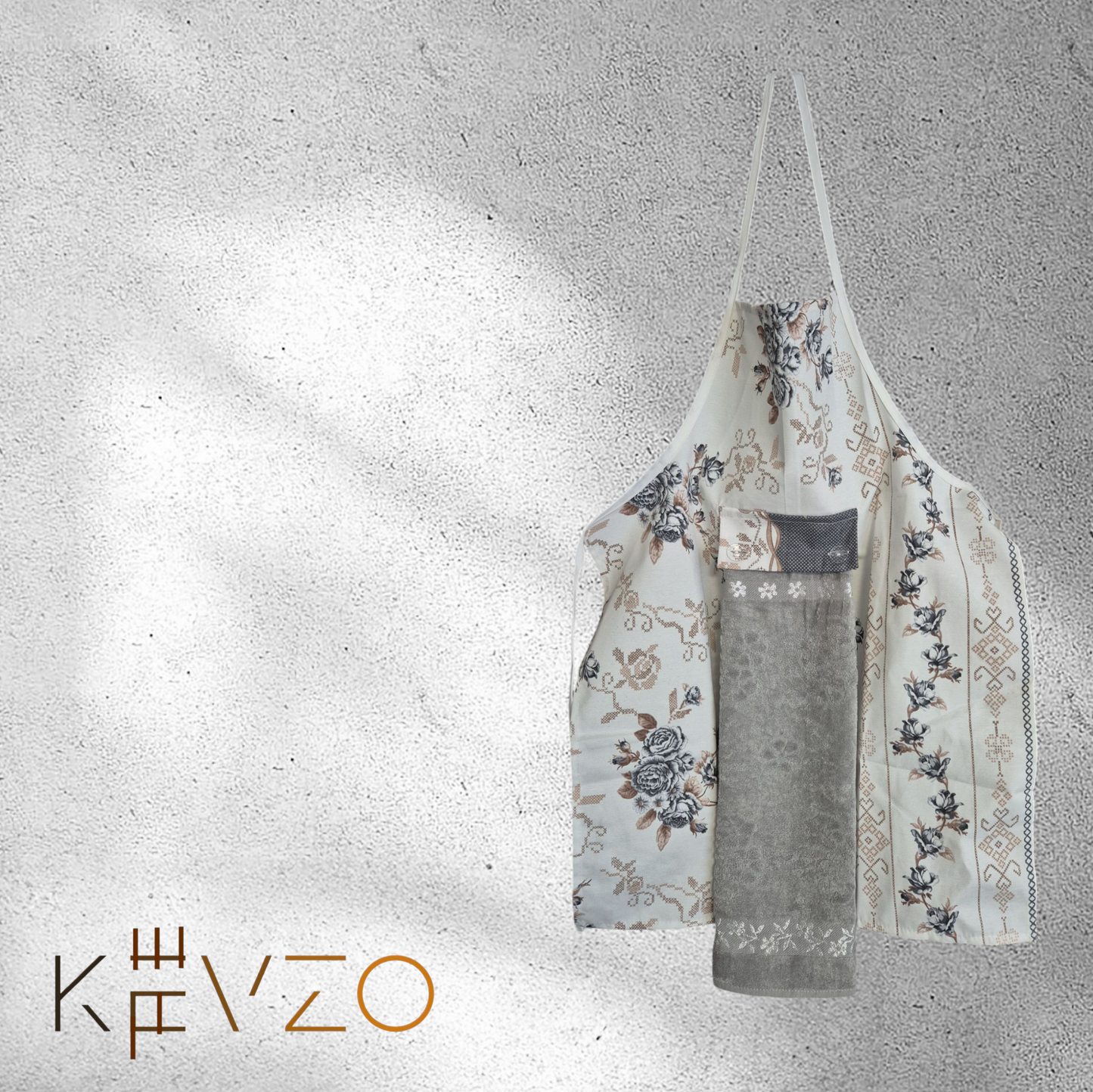 Premium Küchenschürze mit Handtuch 2in1 "SmartChef"