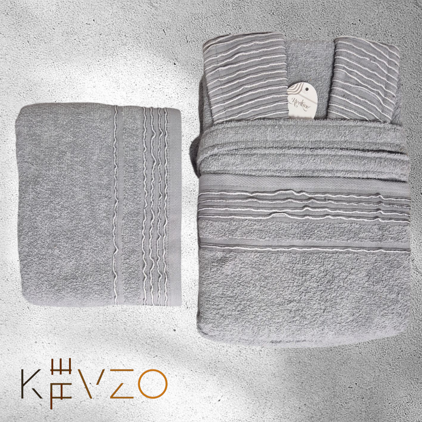 "Dantel" 3-teiligs Bademantel-Set