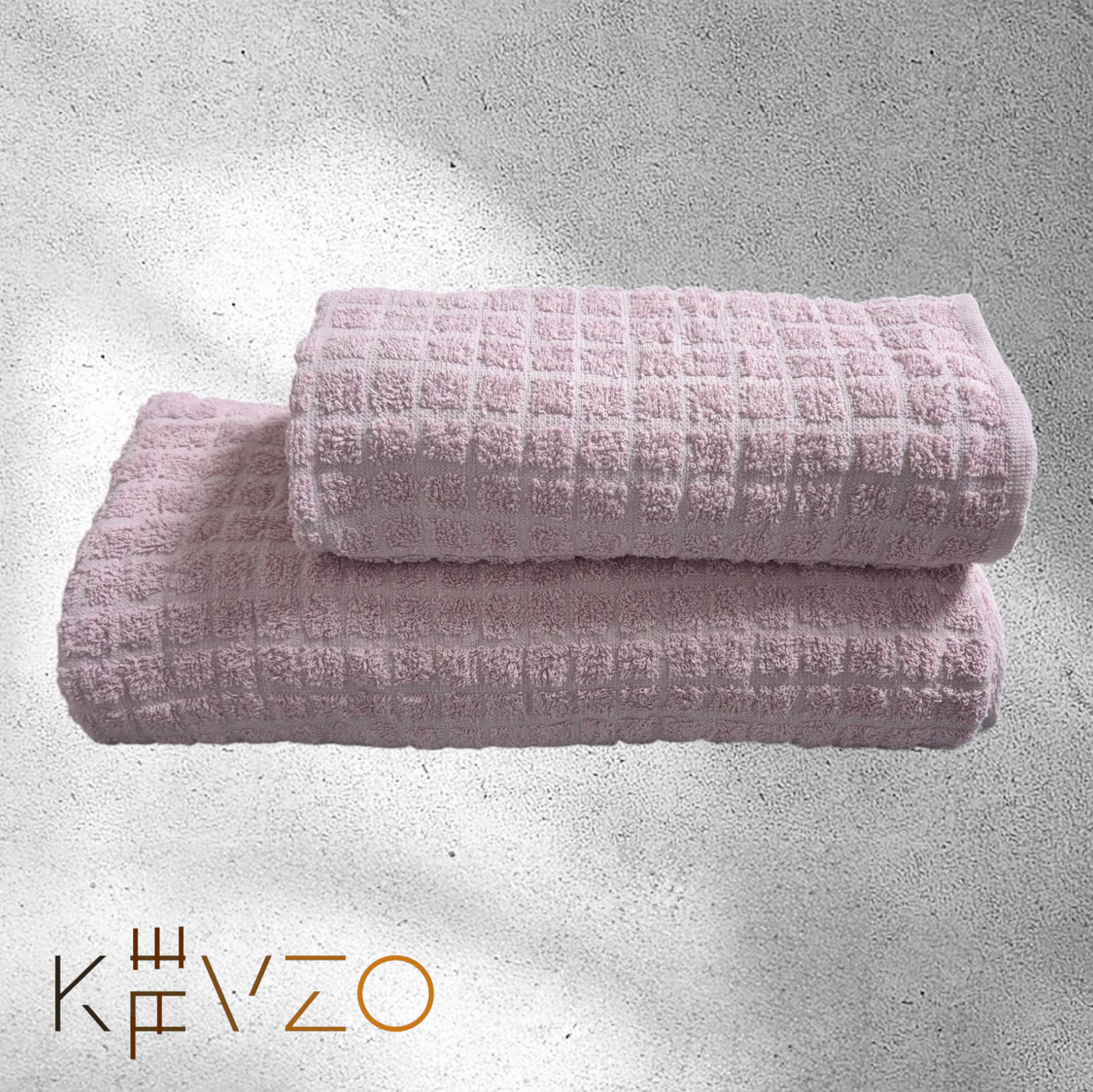 "Kariert-Cotton Paris" 3-teiligs Bademantel-Set