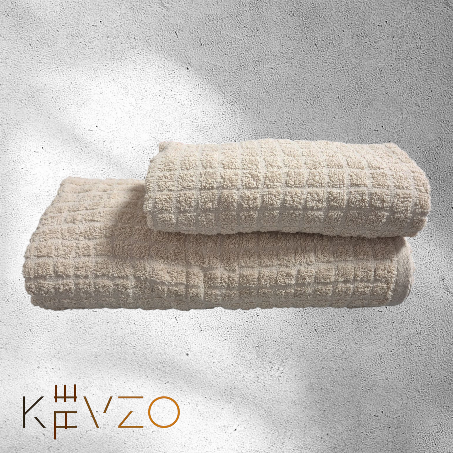 "Kariert-Cotton Paris" 3-teiligs Bademantel-Set