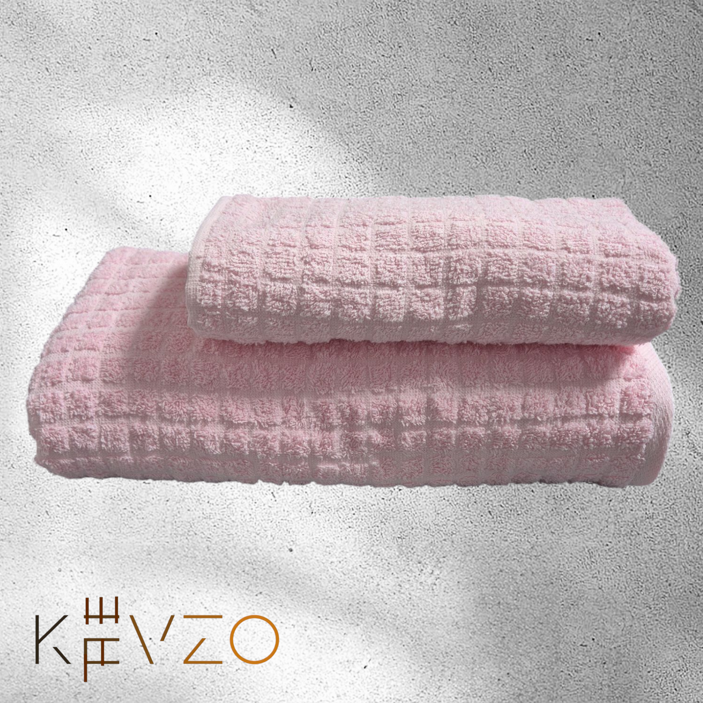 "Kariert-Cotton Paris" 3-teiligs Bademantel-Set