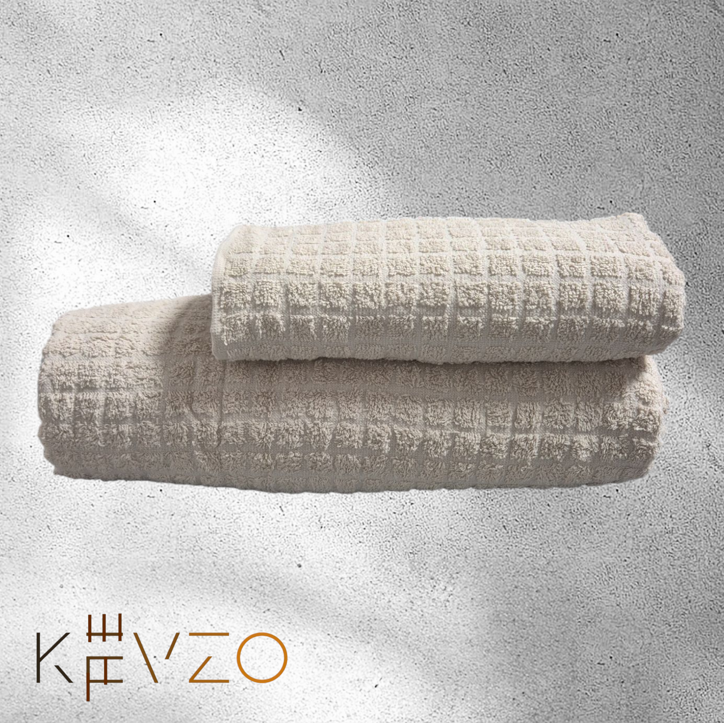 "Kariert-Cotton Paris" 3-teiligs Bademantel-Set